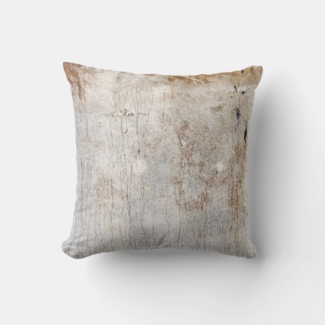 Aqueous rust (sun) throw pillow (Front)