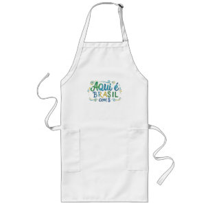 Aqui e Brasil com S Culture Long Apron