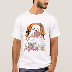 Aqui Espantan Pantasmas Ghost Conchas Halloween Me T-Shirt