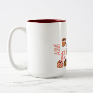 ¡Aquí Espantan! Two-Tone Coffee Mug