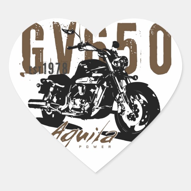 Aquila The Eagle Heart Sticker (Front)