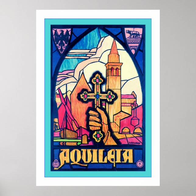 Aquileia ~ Vintage Travel Poster (Front)