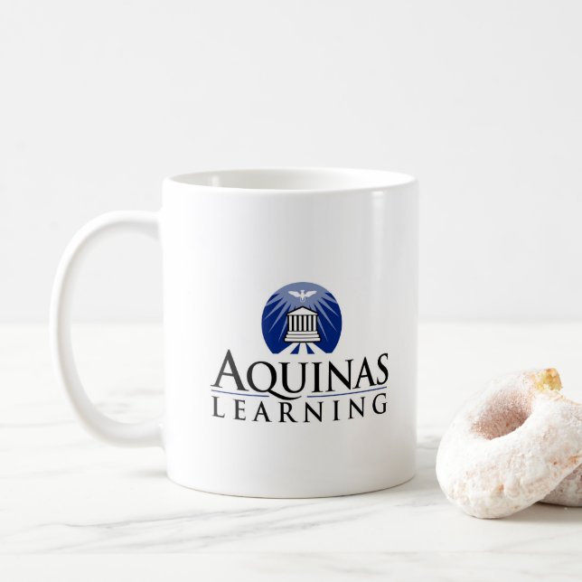 Aquinas Learning Plain Mug (With Donut)