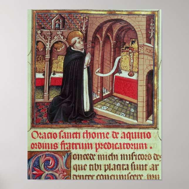 Aquinas'Libro de Horas de Alfonso el Poster (Front)