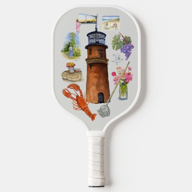 Aquinnah medley on a pickleball racket paddle (Front)