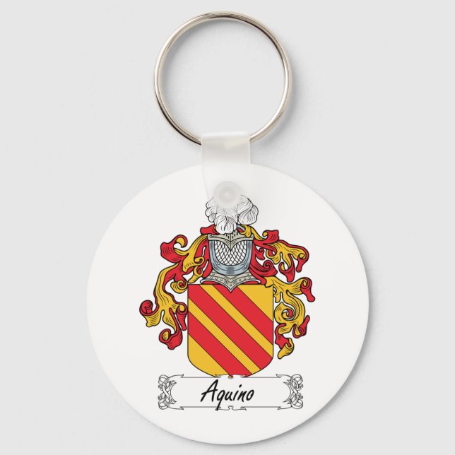 Aquino Family Crest Keychain (Front)