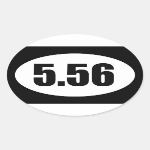 ar15 5.56 oval sticker