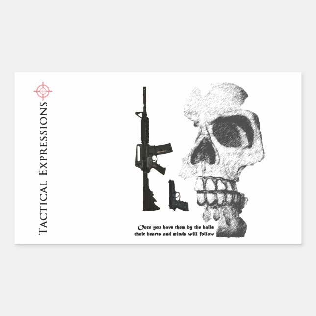 AR15 92FS with Skull Sticker (Front)