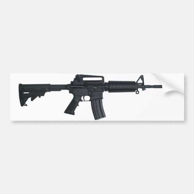 AR15 assault rifle Bumper Sticker (Front)