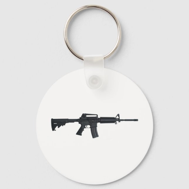 AR15 assault rifle Keychain (Front)