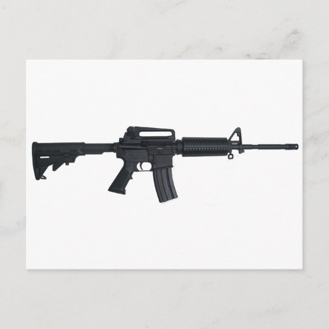 AR15 assault rifle Postcard (Front)