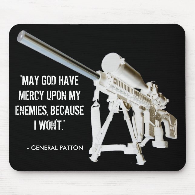 AR15 Mouse Pad- General Patton Quote Mouse Pad (Front)