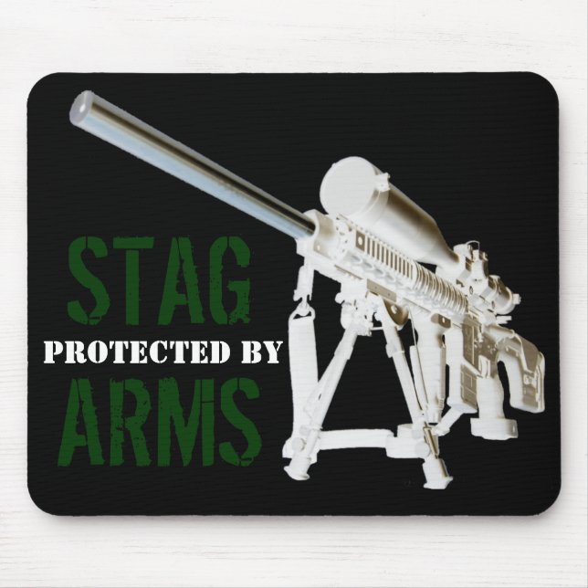 AR15 Mouse Pad- Protected by STAG ARMS Mouse Pad (Front)