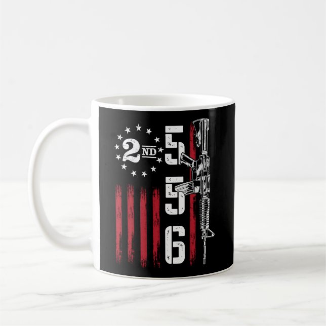 Ar15 Rifle 2Nd Adt 556 Ar-15 Back Coffee Mug (Left)