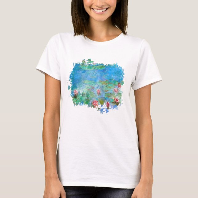 ** AR23 Monet Lily Pads Pond Painting T-shirt (Devant)