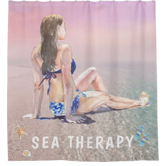 *~* AR29 Sea Therapy Beach Sun Set bathe Girl (Front)