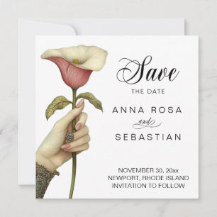 *~* AR6 13 Photo Elegant Vintage Save the date Invitation