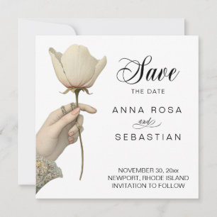 *~* AR6 9 Photo Elegant Vintage Save the date Invitation