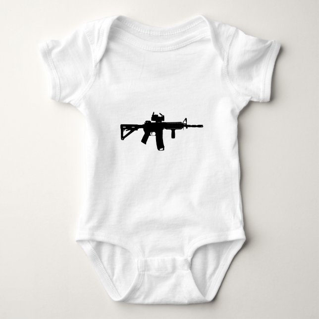 ar-15 baby bodysuit (Front)