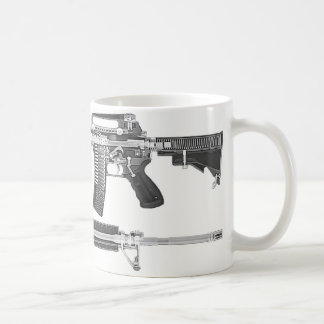AR-15 CT scan/X-RAY DETAILED IMAGE Coffee Mug