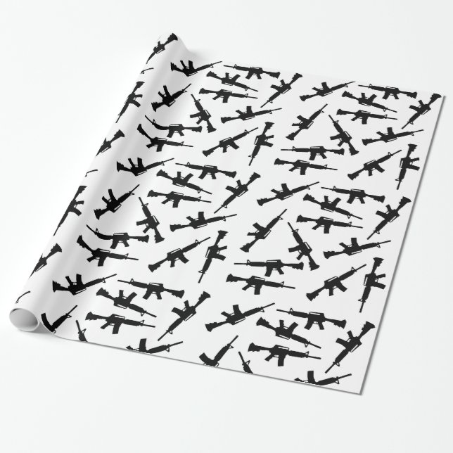 AR-15 Gift Wrap (Unrolled)