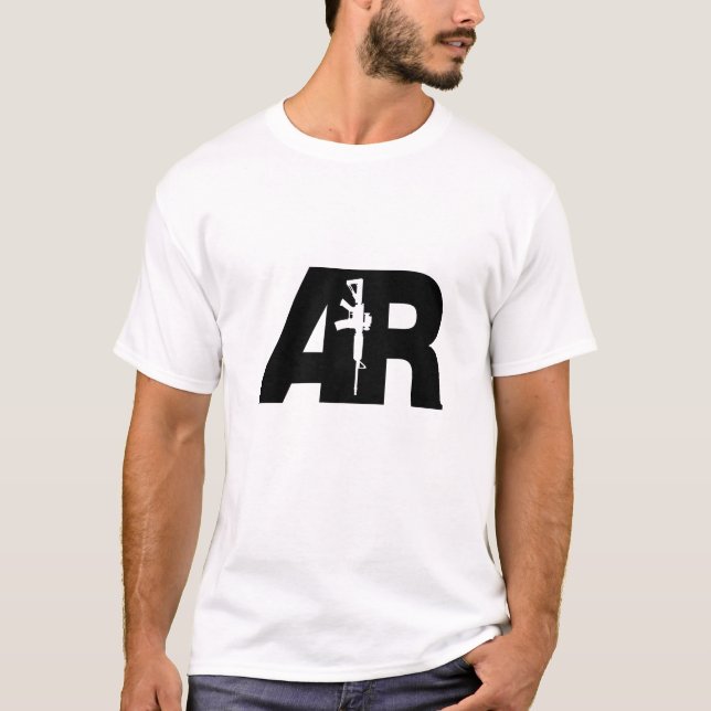 AR-15 Gun, AR15 Rifle T-Shirt (Front)