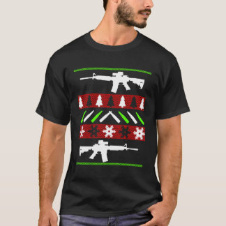 Ar-15 Rifle Ugly Christmas Sweater - Funny Gun Lon