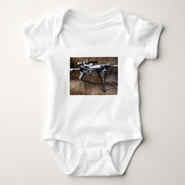 AR-15 Tactical Baby Bodysuit (Front)