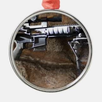 AR-15 Tactical Metal Ornament