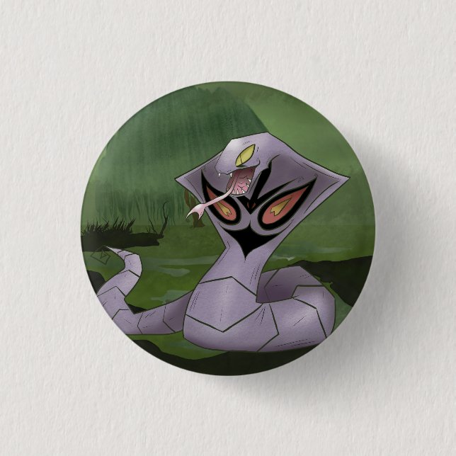 Ar Bok 1 Inch Round Button (Front)