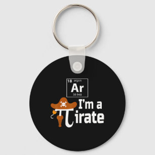 Ar I'm A Pirate Funny Pi Pun Science March 14 3.14 Keychain