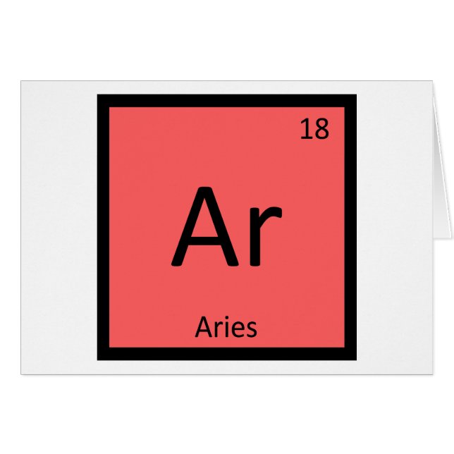 Ar - Symbole de tableau périodique de la chimie du (Devant horizontal)