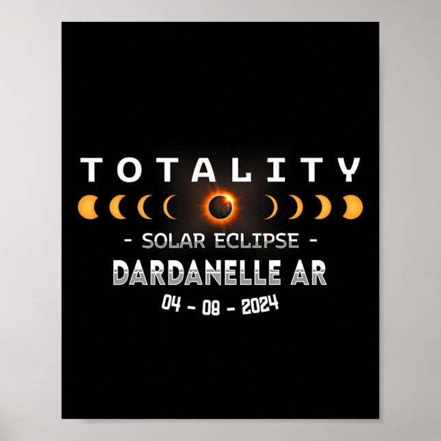 Ar Total Solar Eclipse 2024  Poster (Front)
