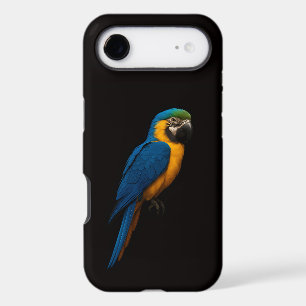Ara bleu et jaune 4 Luxe iPhone 17 Air Noir Jaune