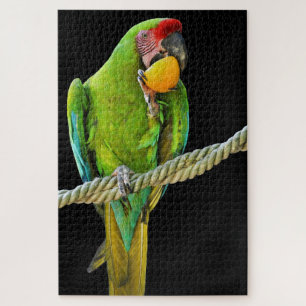 Ara Militaris Green Parrot Jigsaw Puzzle