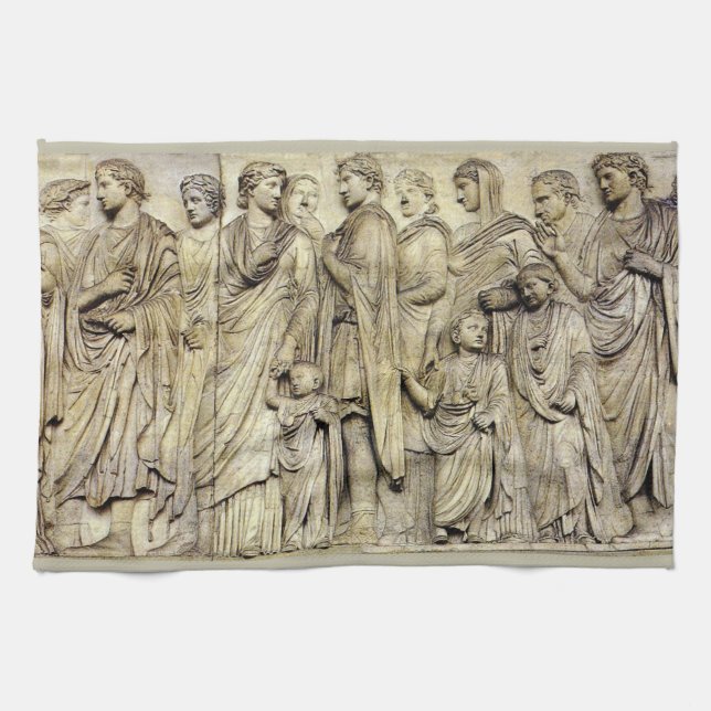 Ara Pacis Frieze Kitchen Towel (Horizontal)