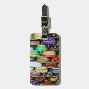 Arab Caps At Market Luggage Tag
