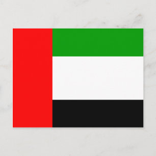 Arab Emirates High quality Flag Postcard