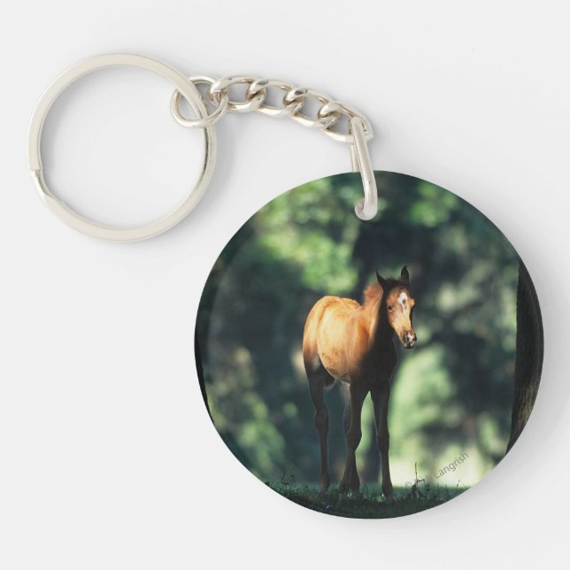 Arab Foal in the Trees Keychain (Front)
