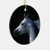 Arab Horse Headshot 2 Ceramic Ornament (Right)