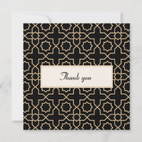 Arab islamic gold black pattern