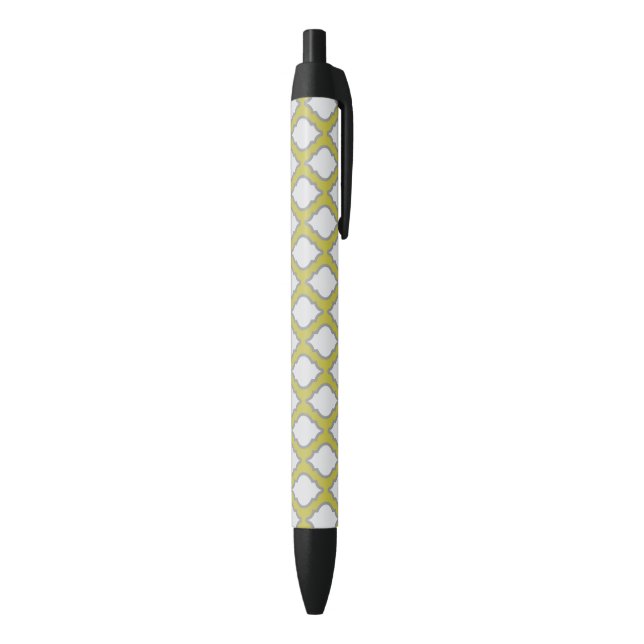 Arab Style Pattern Black Ink Pen (Bottom (Vertical))