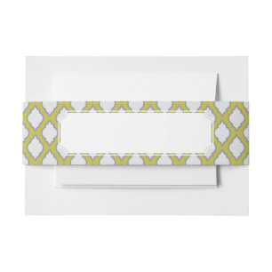Arab Style Pattern Invitation Belly Band