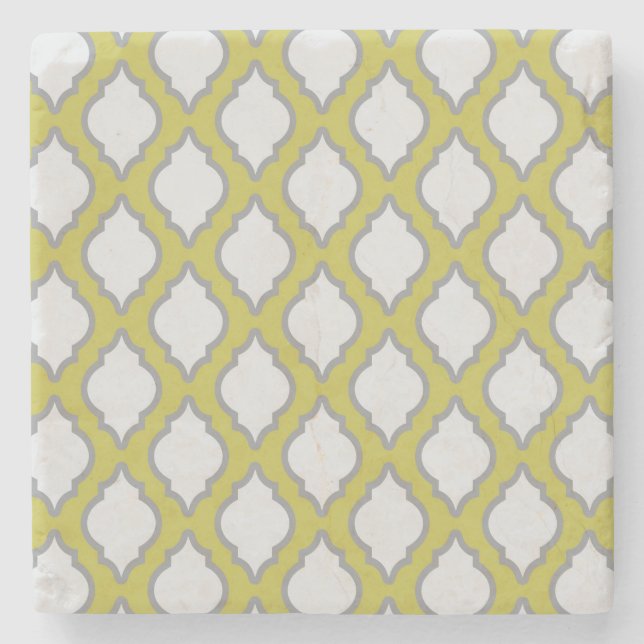 Arab Style Pattern Stone Coaster (Front)