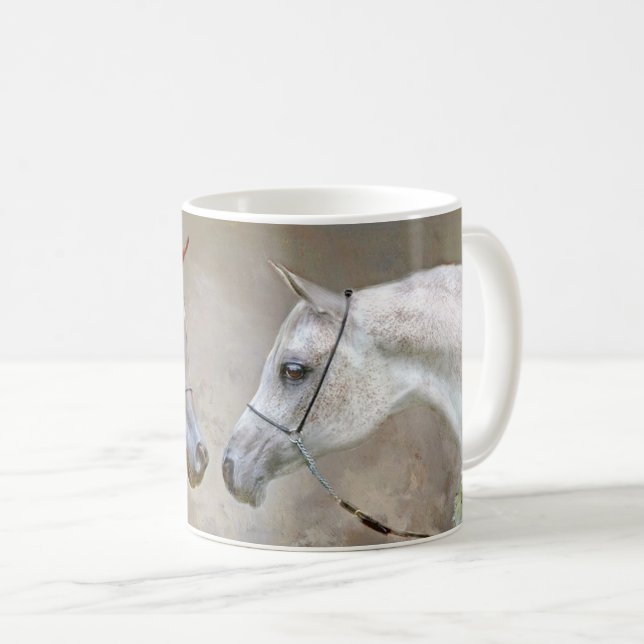 Arabe Show Horse Café Mug (Devant droit)