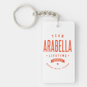 Arabella Personalized Name Birthday Gift Keychain