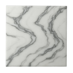 Arabescato Flow – Elegant Swirling White Marble Tile