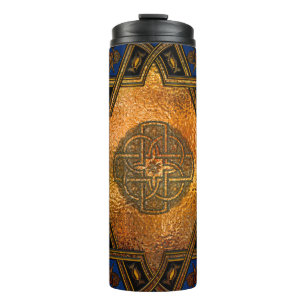 Arabesque Art Deco Antique Style Jewelled Thermal Tumbler
