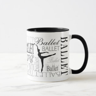 Arabesque Ballet Mug (customizable)