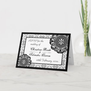 Arabesque Black Lace, RSVP card